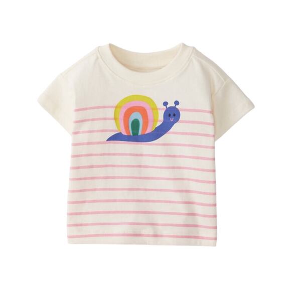 NWT Hanna Andersson snail Baby Graphic Tee, 50 - Picture 1 of 1